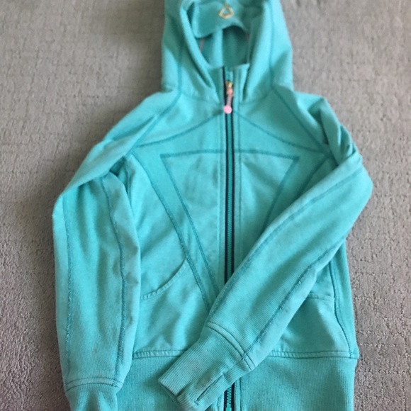 Teal Ivivva Lululemon Practice Jacket Girls zip up - Picture 3 of 6